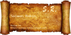 Salmen Robin névjegykártya